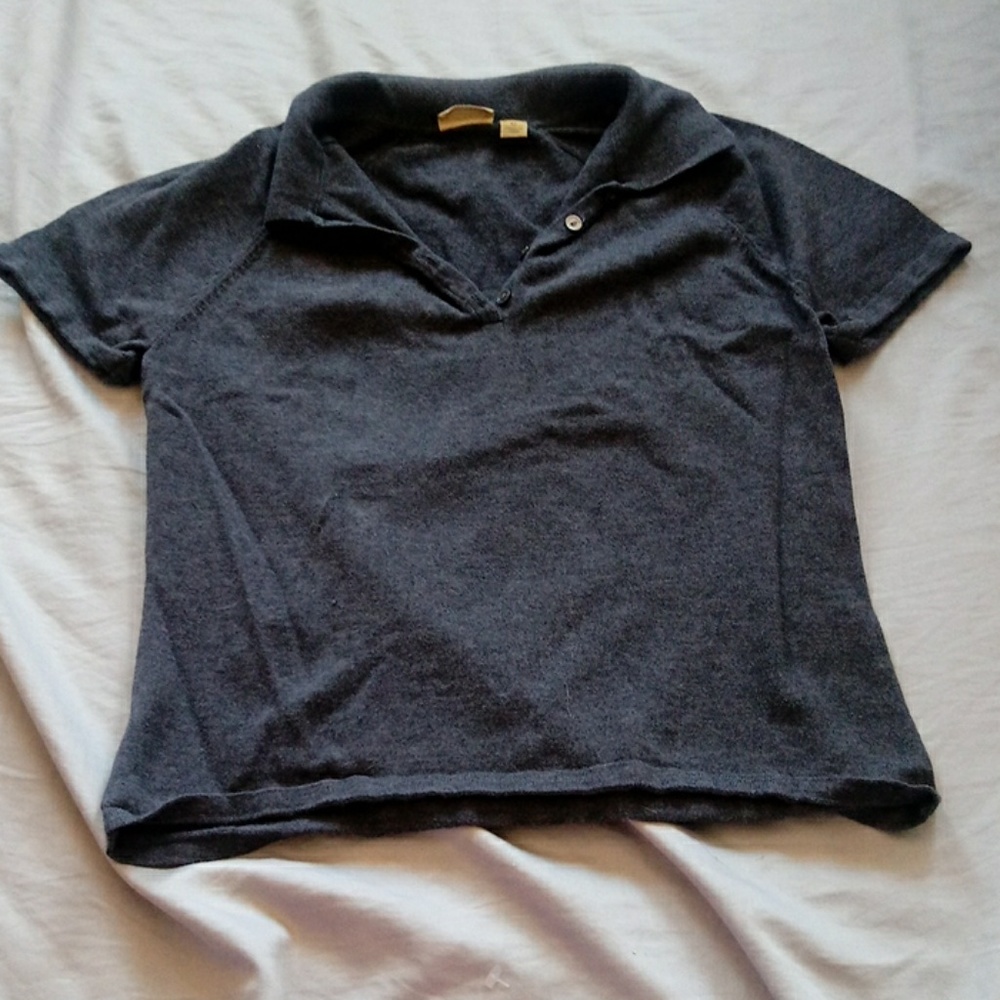 Caslon size medium gray knit Polo